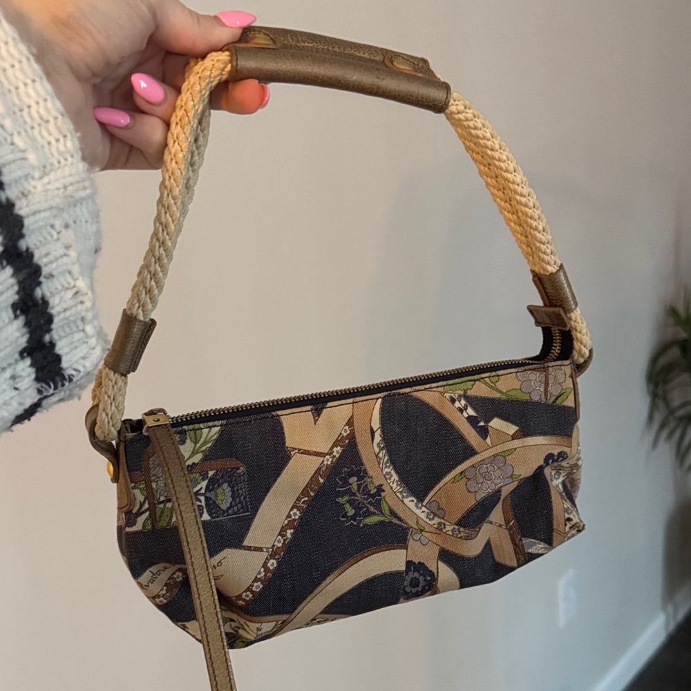 Vintage Salvatore Ferragamo Denim Purse